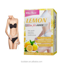 wholesale Private Lable Instant slim lemon fruit juice powder diet herbs supplement Weight loss Detox juice